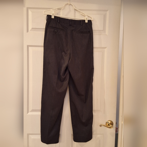 Farrah, Men's 30 x 30 Dark Gray Dress Pants - Picture 7 of 7